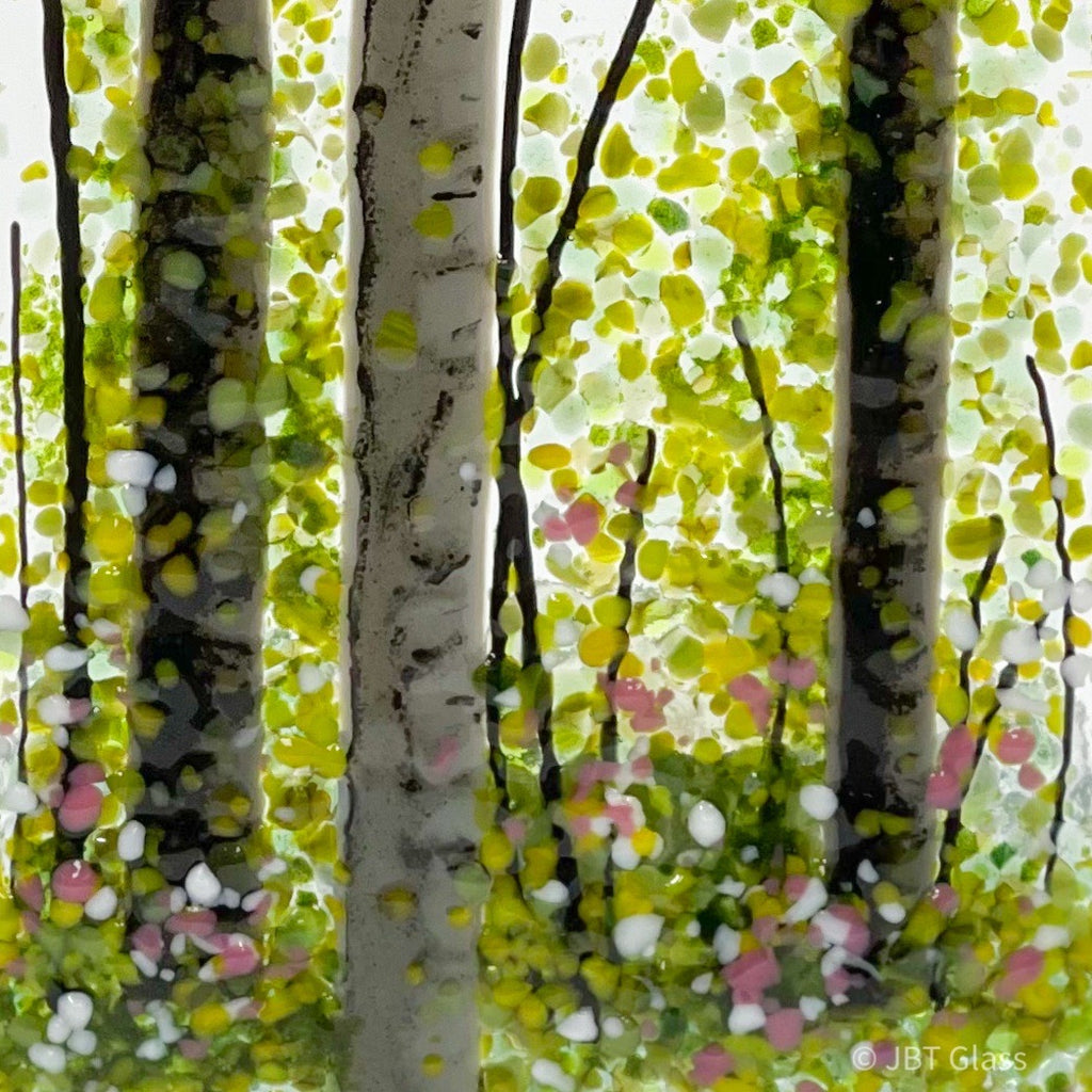 Summer Woodland Wave Glass Screen