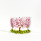 Glass Screen - Fused Glass Cherry Blossom Trees