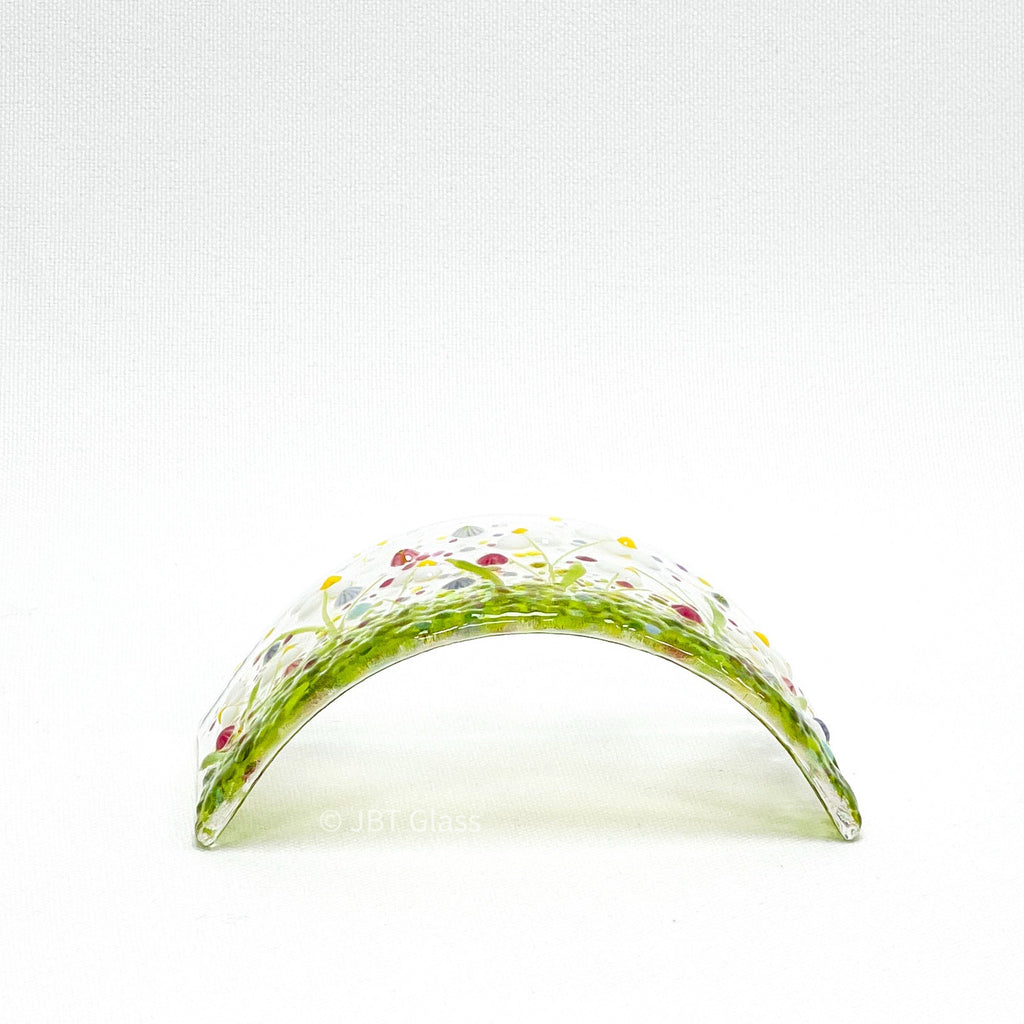 Small Narrow Glass Screen - Spring Daisy