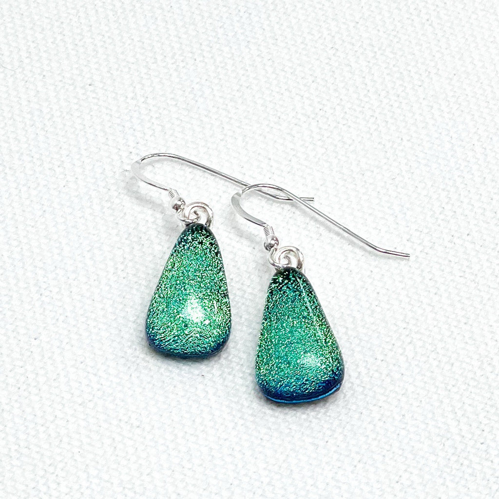 Teardrop Earring Light Green Shimmer