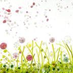 Glass Screen - Fused Glass Cherry Blossom