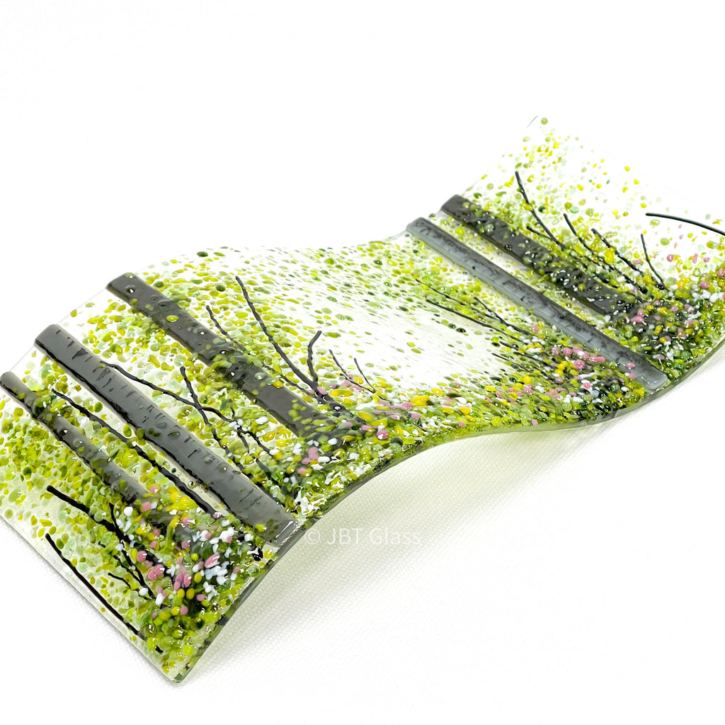 Summer Woodland Wave Glass Screen