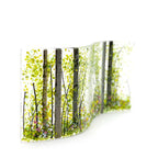 Summer Woodland Wave Glass Screen