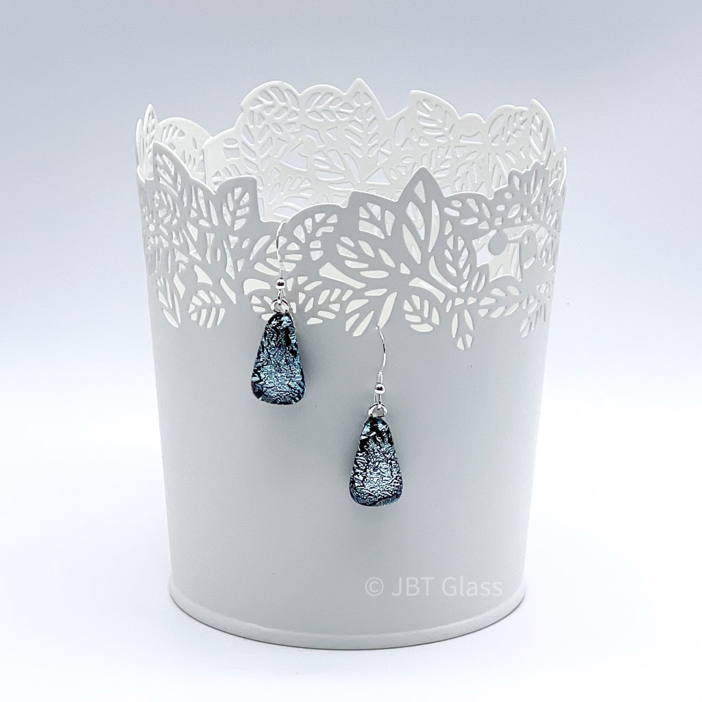 Drop Earrings Teardrop Sliver Shimmer