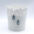 Drop Earrings Teardrop Sliver Shimmer