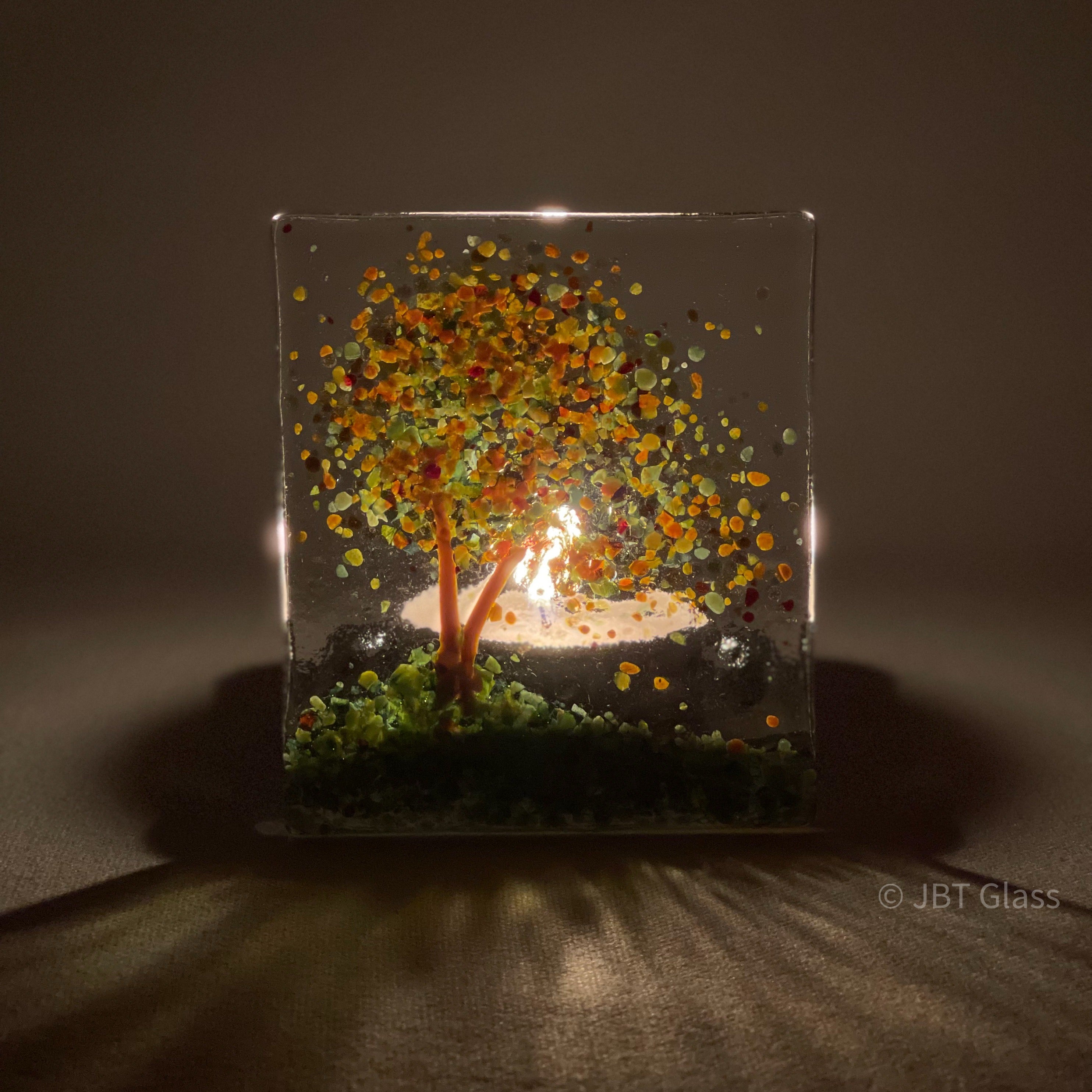 Tea Light - Candle Display - Autumn Tree