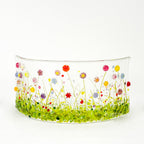 Small Narrow Glass Arch - Wild Flower Meadow
