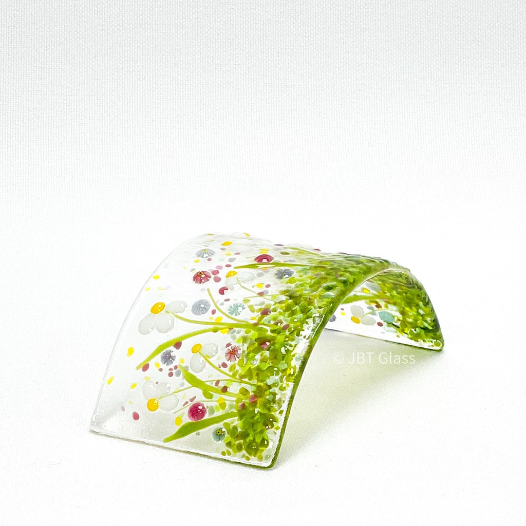 Small Narrow Glass Screen - Spring Daisy