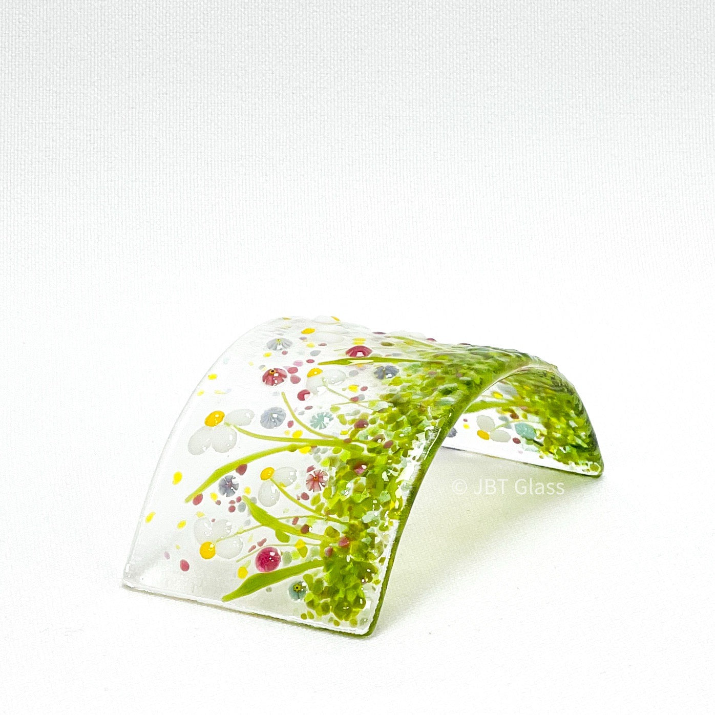 Small Narrow Glass Screen - Spring Daisy