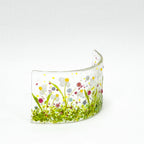Small Narrow Glass Screen - Spring Daisy