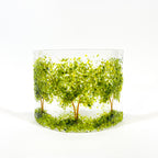 Glass Screen - Fused Glass Summer Trees