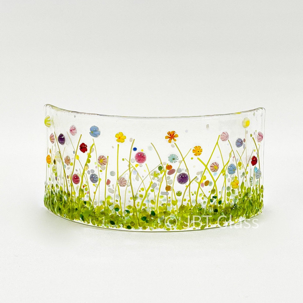 Small Narrow Glass Arch - Wild Flower Meadow