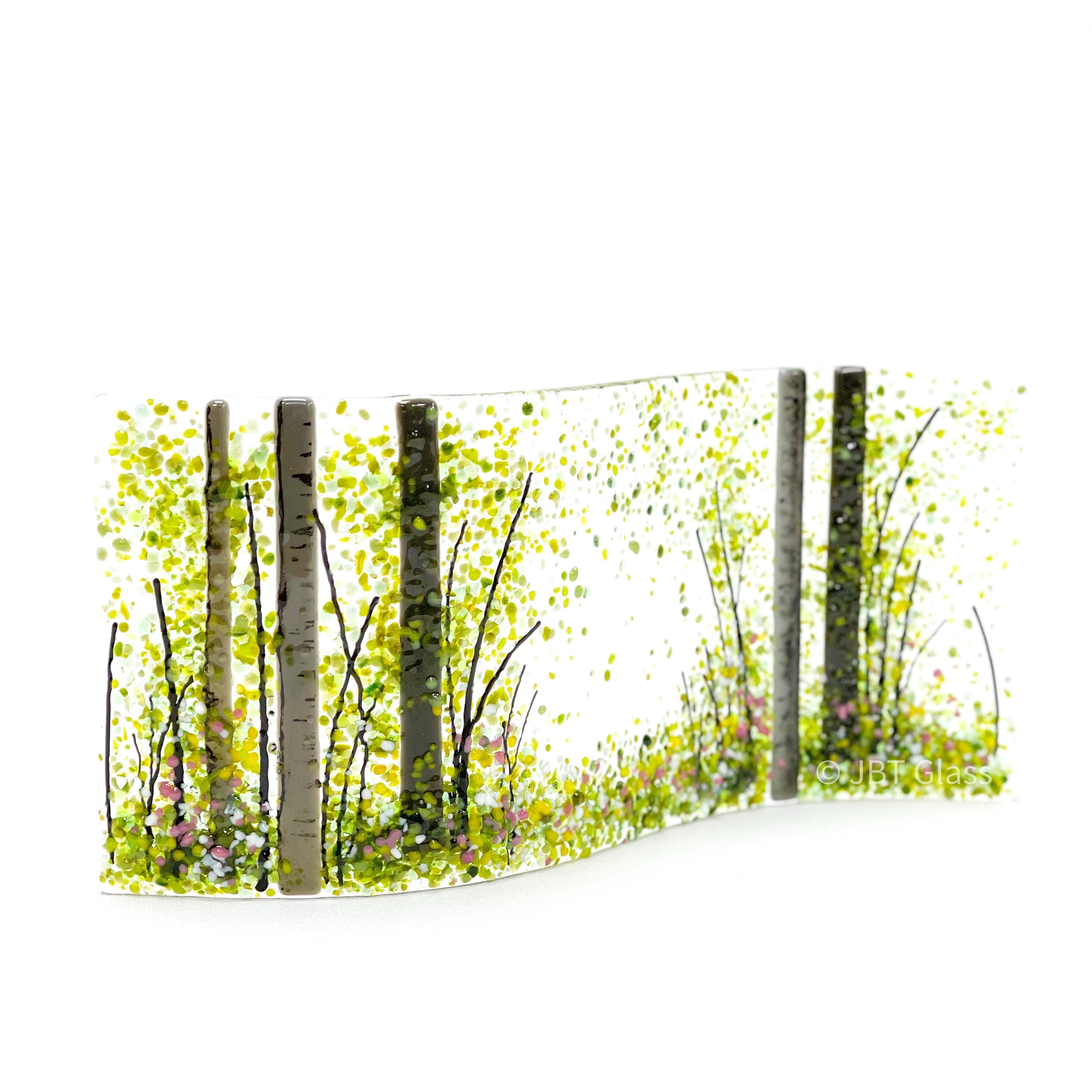 Summer Woodland Wave Glass Screen