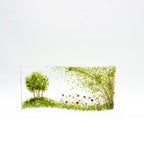 Glass Screen - Fused Glass Wave Summer Meadow