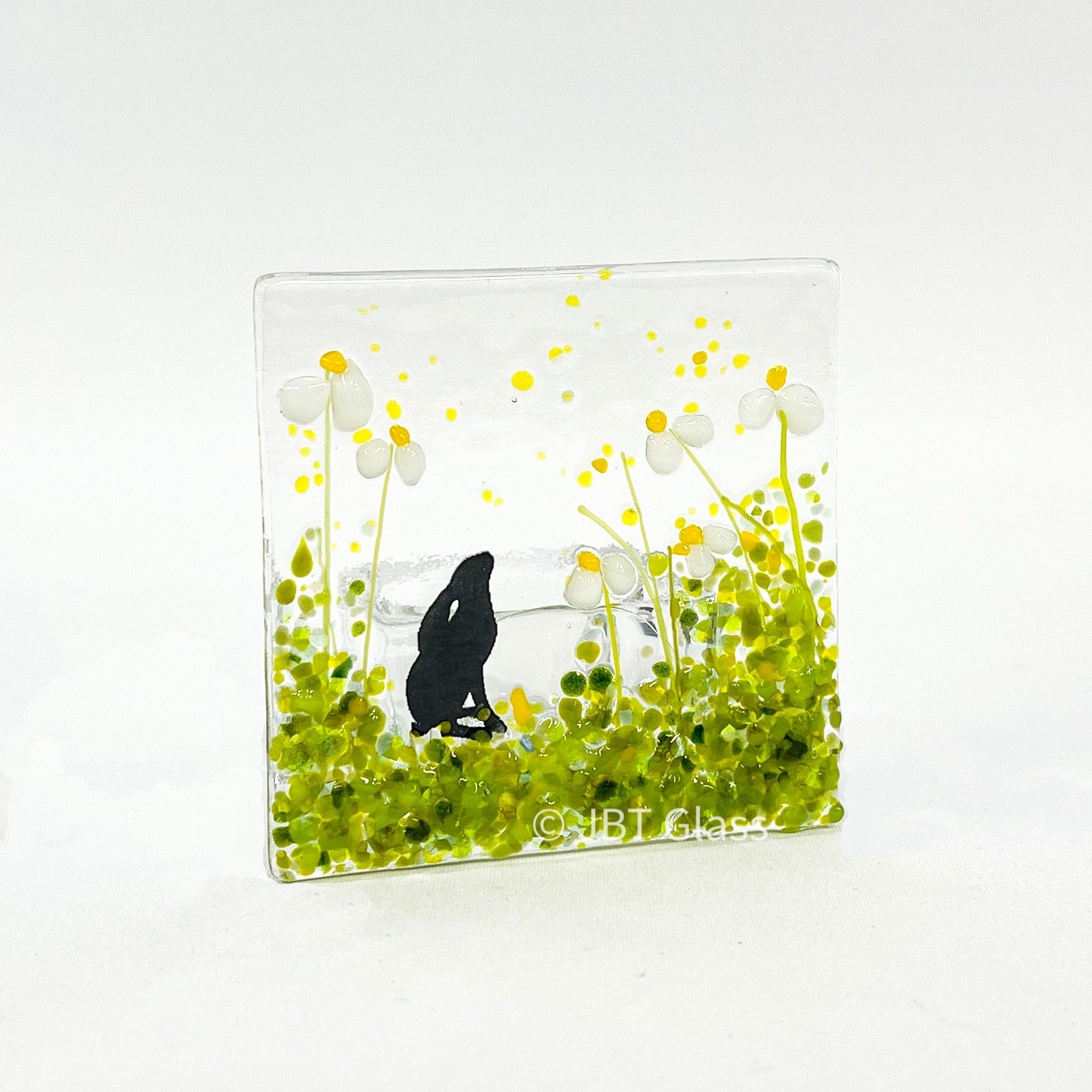 Small Tealight - Hare with Daisies