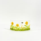 Small Narrow Glass Arch - Sunflowers