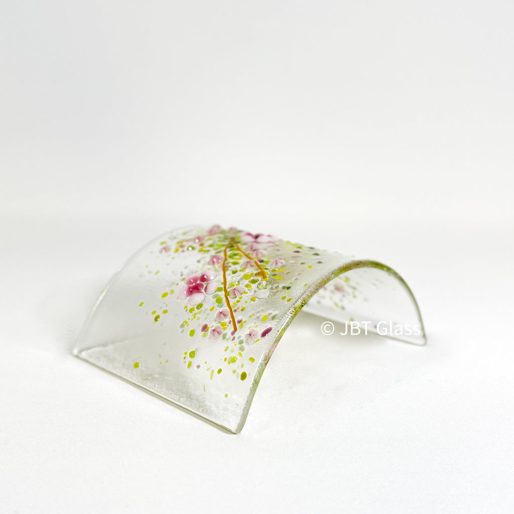 Glass Screen - Fused Glass Cherry Blossom Branch
