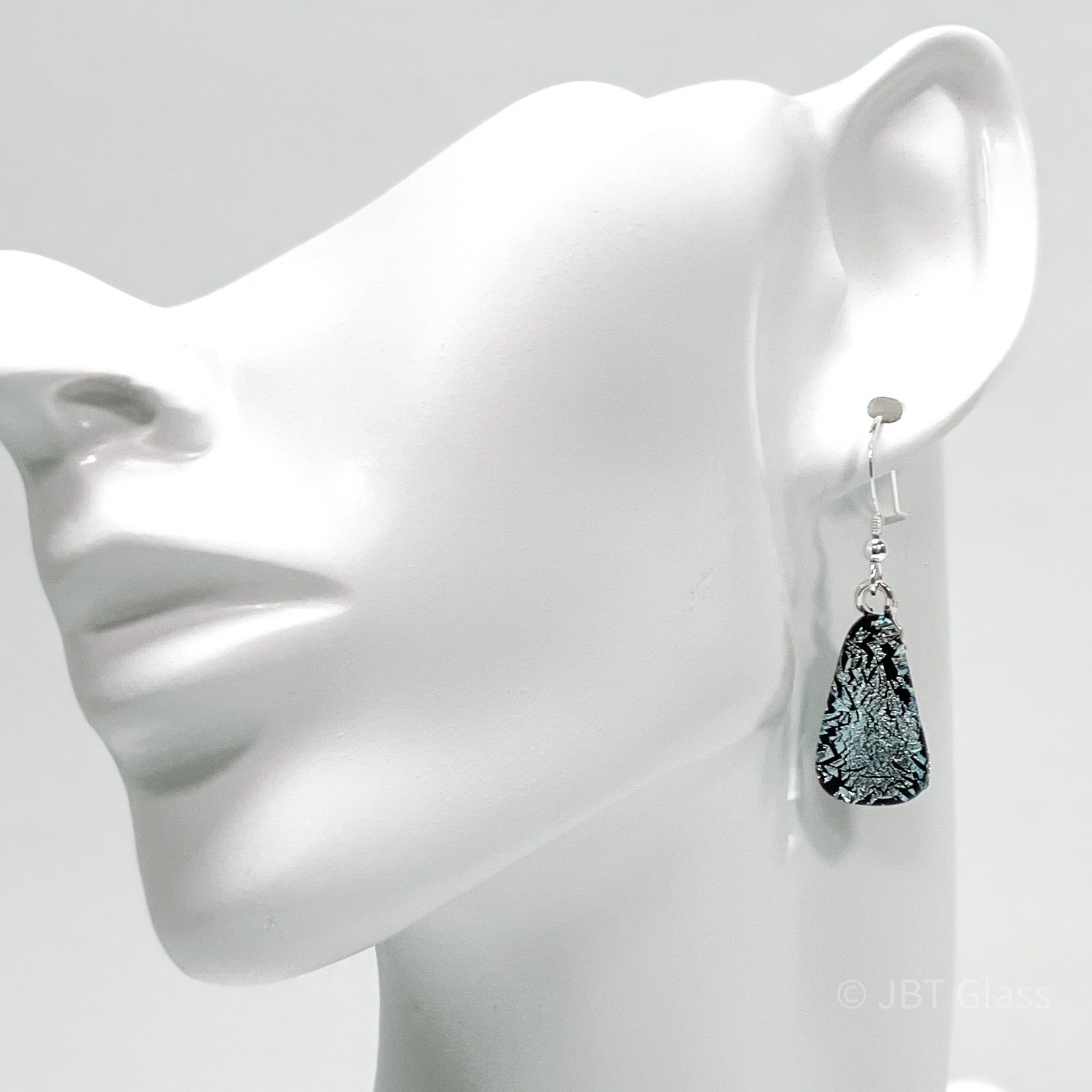 Drop Earrings Teardrop Sliver Shimmer