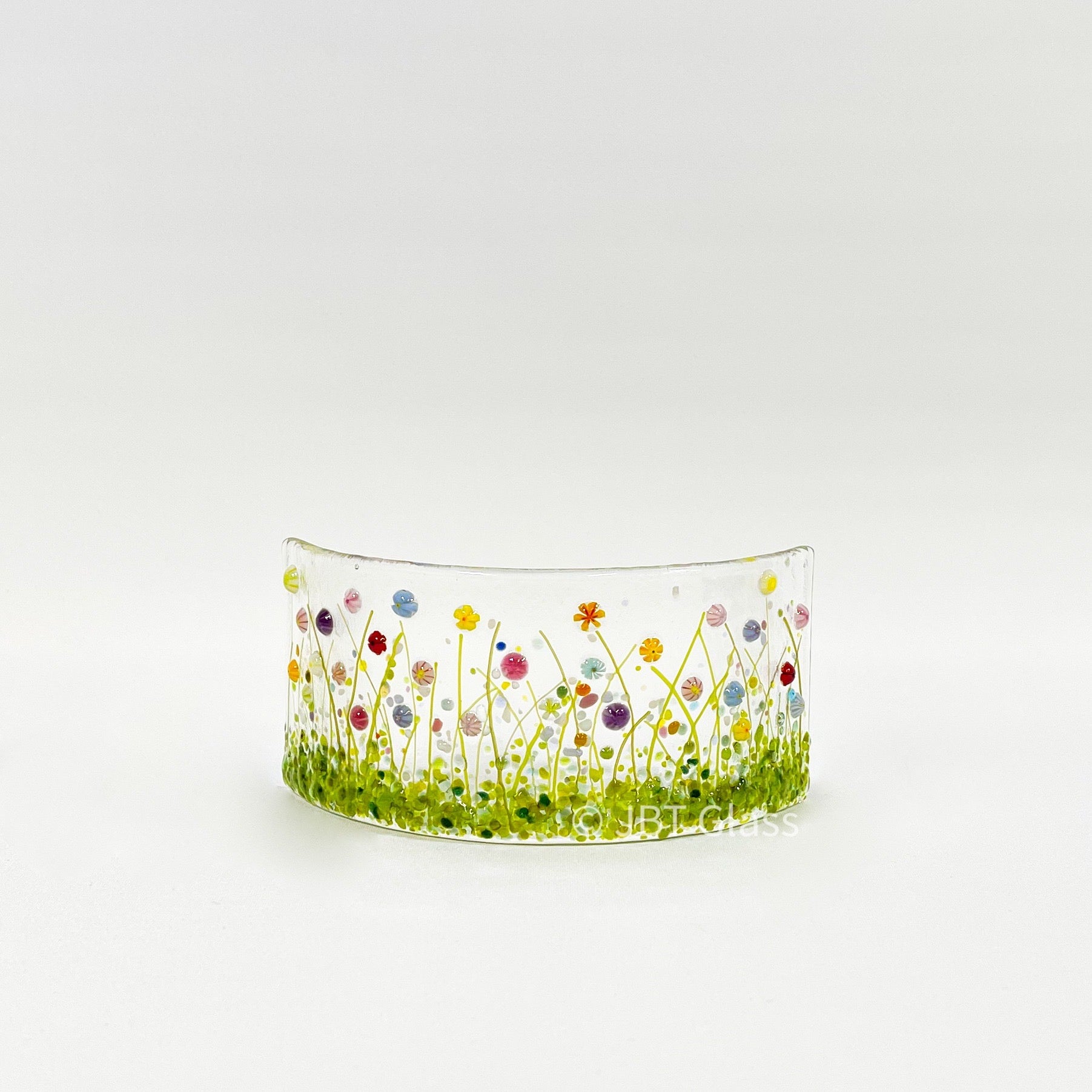 Small Narrow Glass Arch - Wild Flower Meadow