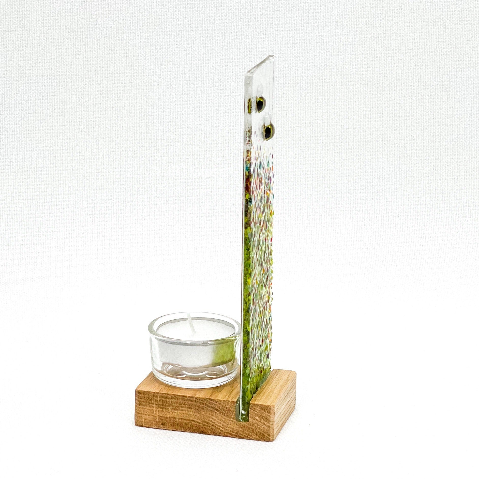 Bee Meadow in Small Oak Plinth