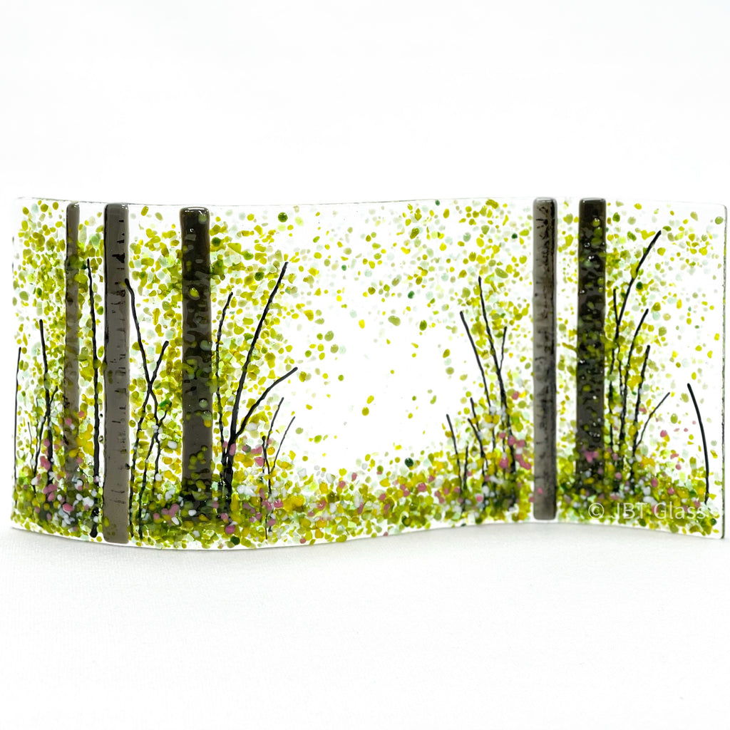 Summer Woodland Wave Glass Screen