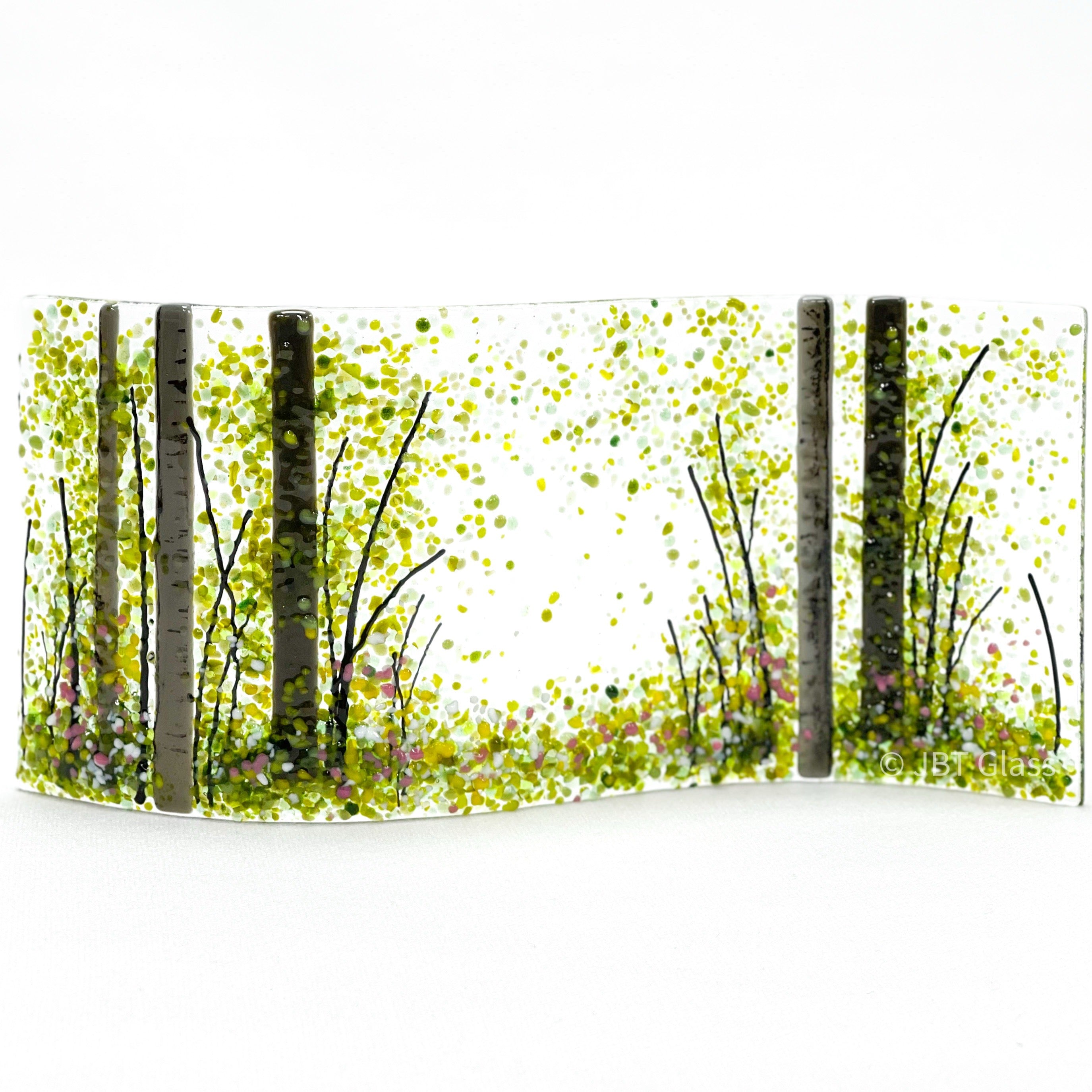 Summer Woodland Wave Glass Screen