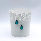 Teardrop Earring Light Green Shimmer