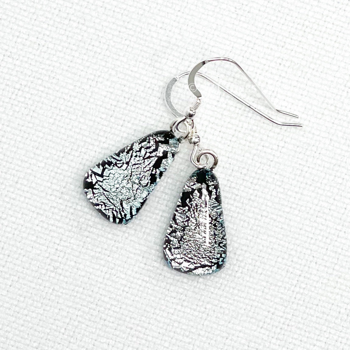 Drop Earrings Teardrop Sliver Shimmer