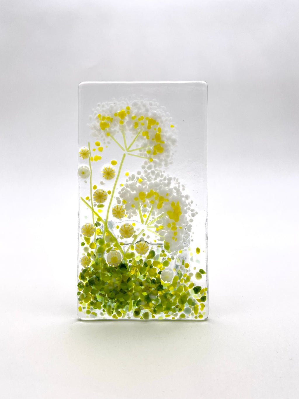 Tea Light - Candle Display - White Dill Flower