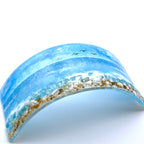 Glass Screen - Fused Glass Beach Scene